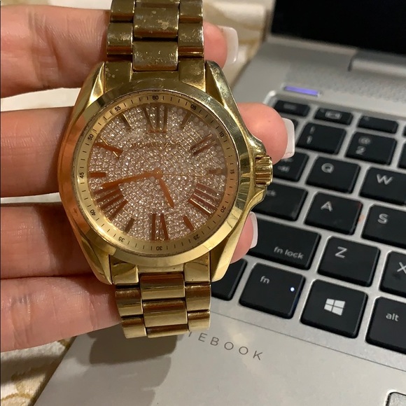 Gold Michael Korda watch - Picture 4 of 8